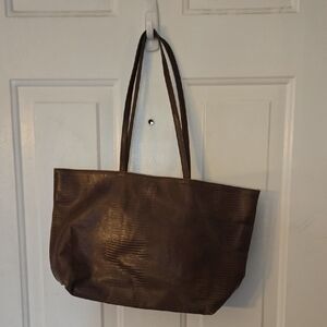 Maurizio Taiuti Elegant Brown Leather Tote Bag